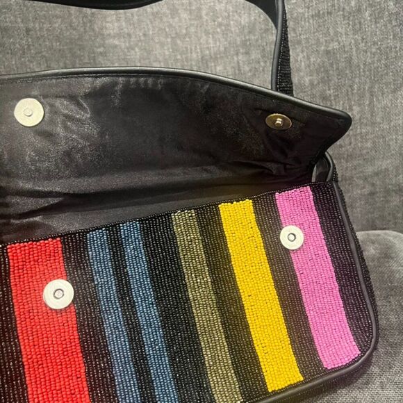 STAUD Tommy Bag Beaded Stripes - Picture 12 of 13